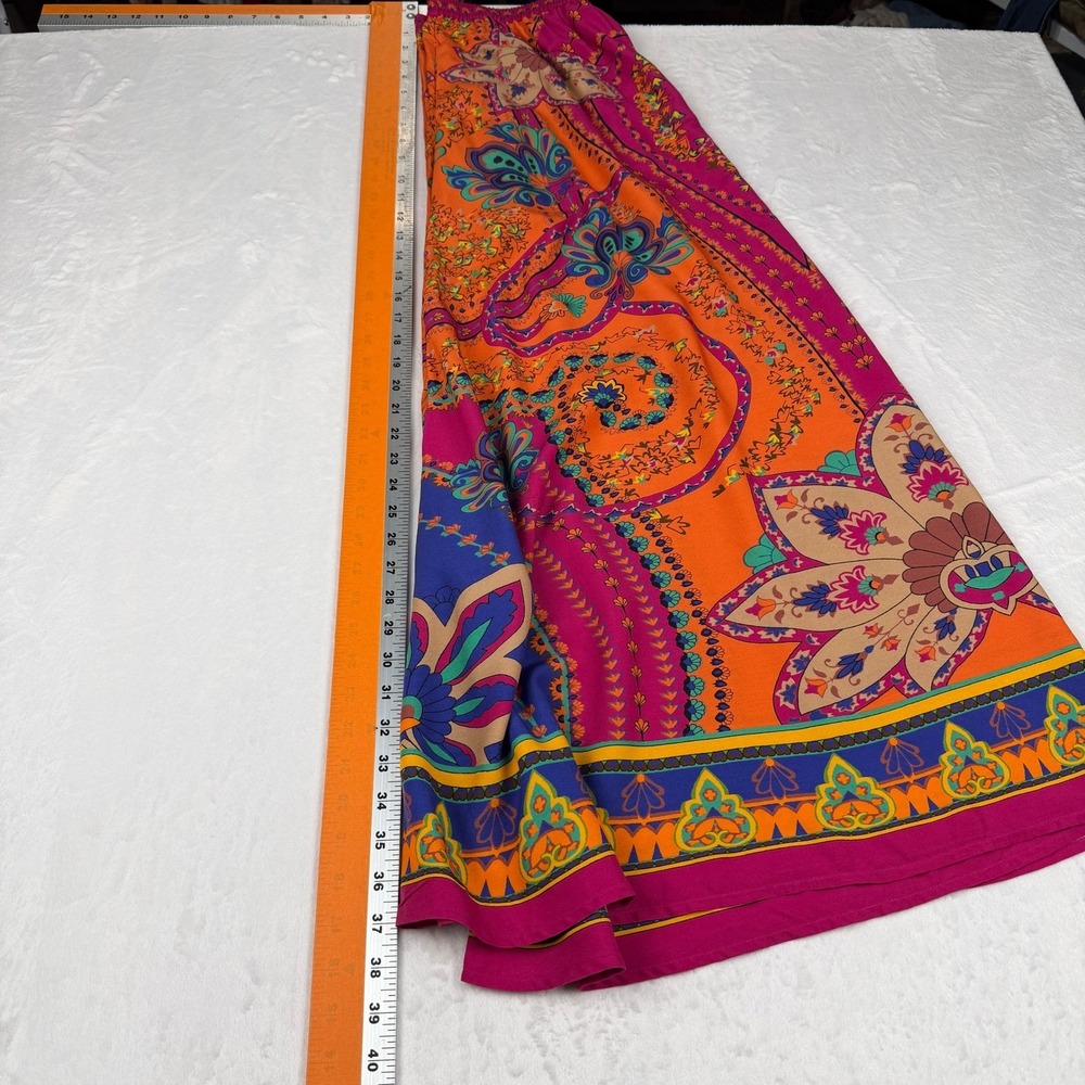 Whimsical Boho Paisley Maxi Skirt Hippie Festival Soft Surroundings Size Small - Picture 10 of 10